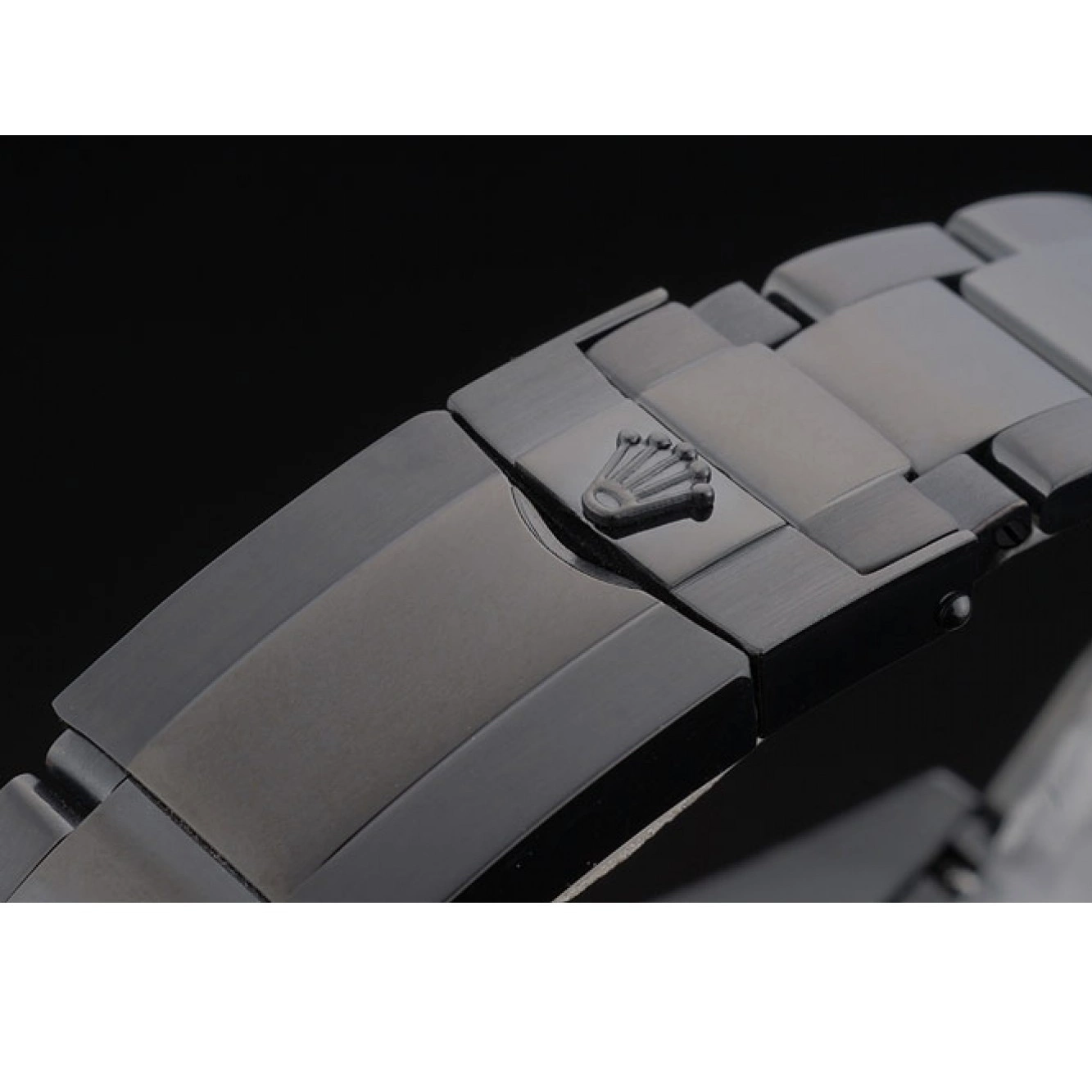 Best AAA Replica Sites Stainless Black Strap Dial Rolex 80247 Black Tachymeter Steel Plated Daytona Ion Black 0802